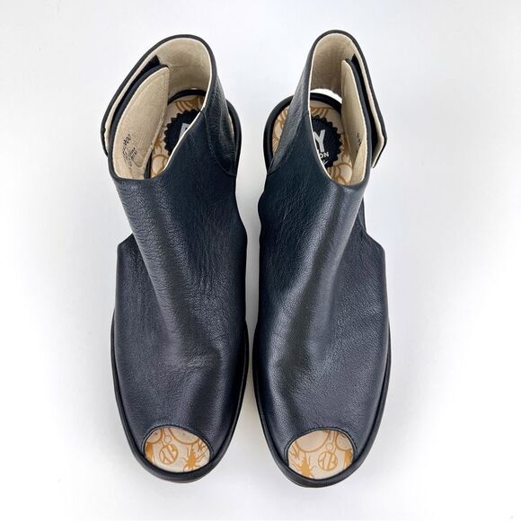 FLY London Peep Toe Wedges - Picture 2 of 12